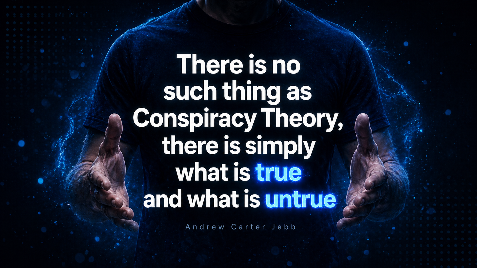 DieDivided homepage quote hero image featuring the quote about truth and untruth.